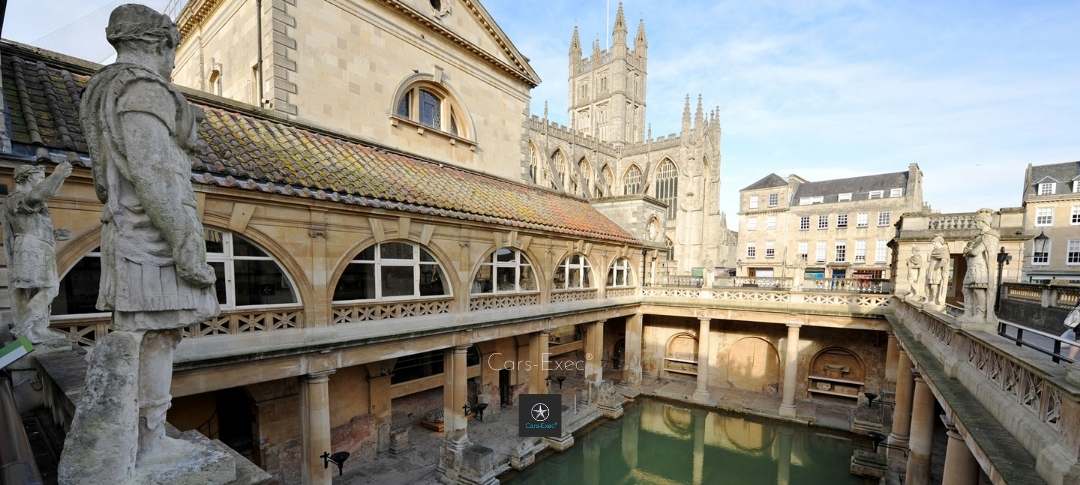 Bath Roman Baths on a sunny day