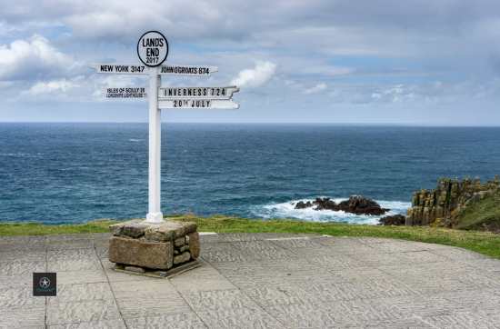 Lands end signpost