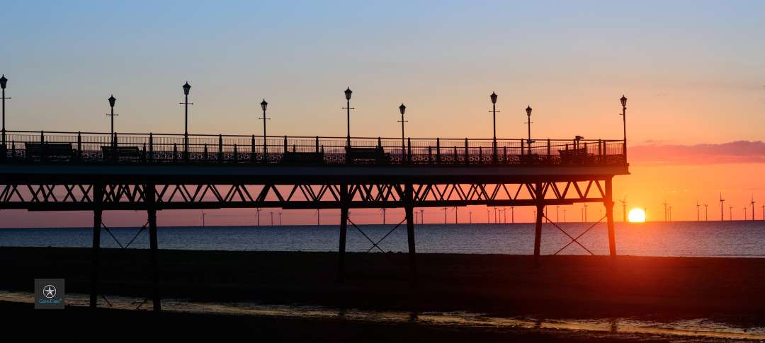 Skegness Pier at sunrise
